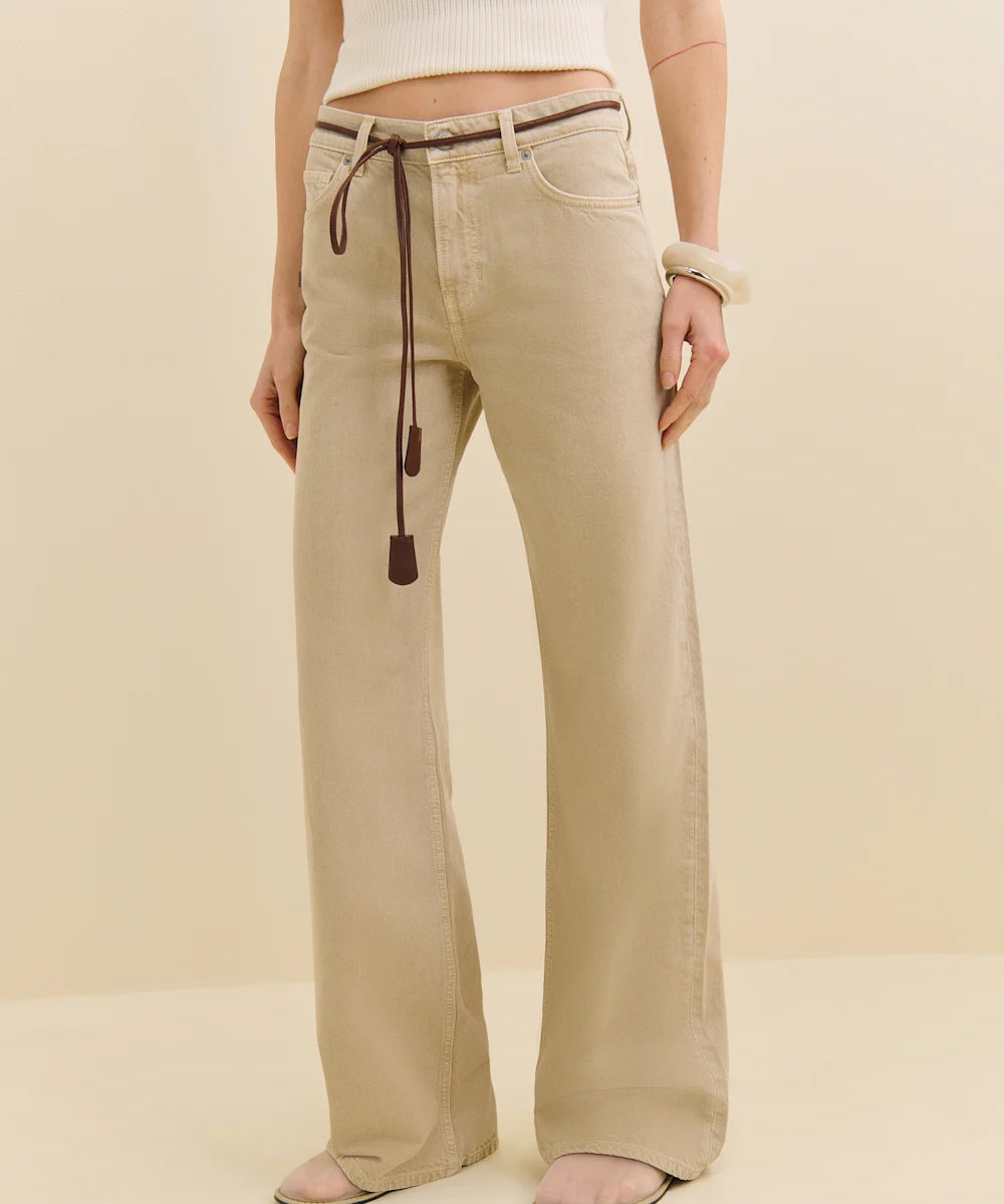 CARY LOW RISE SLOUCHY WIDE LEG JEANS