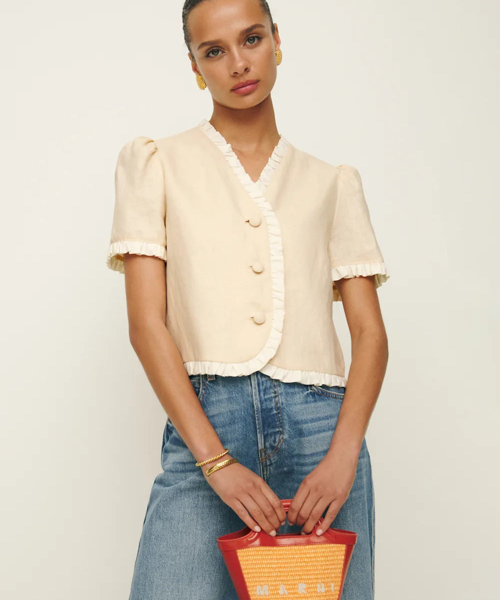 BESS LINEN TOP
