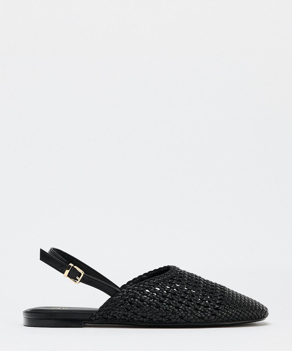 BRAIDED SLINGBACK FLATS