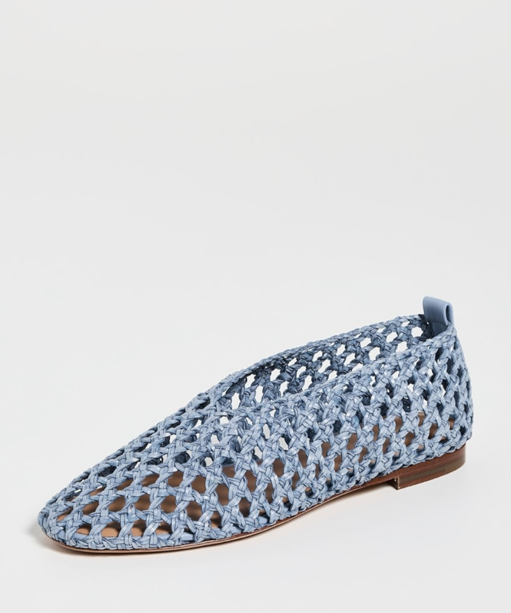 WOVEN BALLERINA FLATS