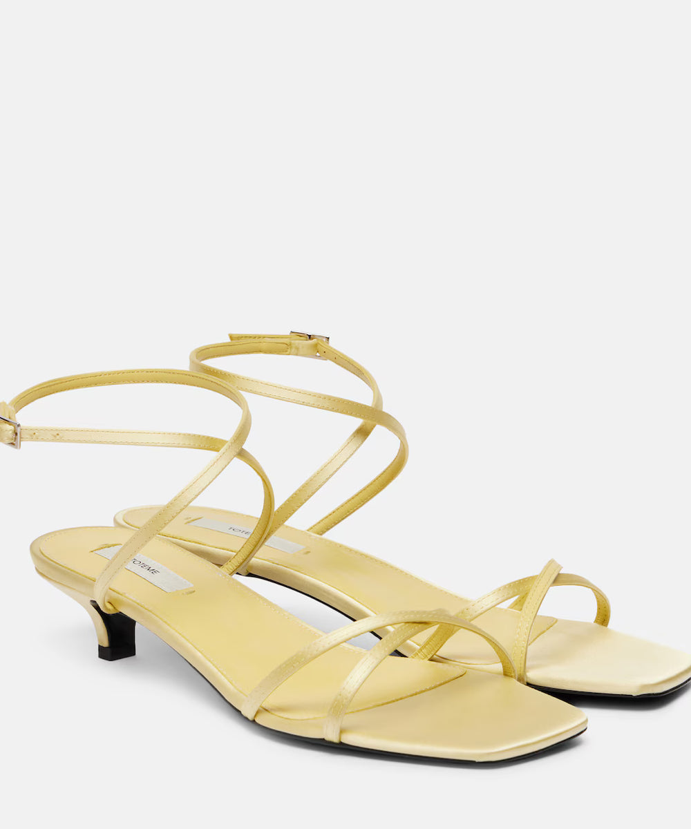 SATIN SANDALS