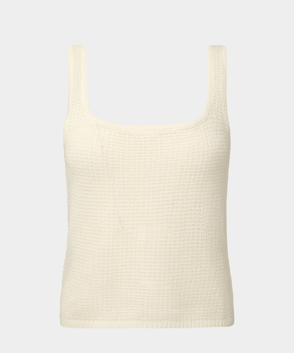 LINEN-BLEND TOP