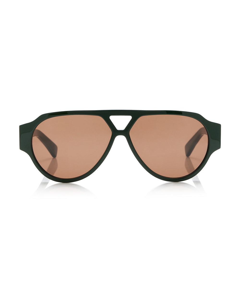 STUDDED ACETATE SUNGLASSES