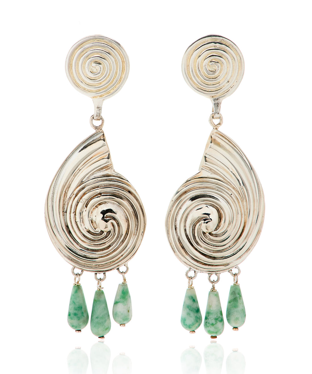 RIVIERA ELIZA STERLING SILVER TURQUOISE EARRINGS