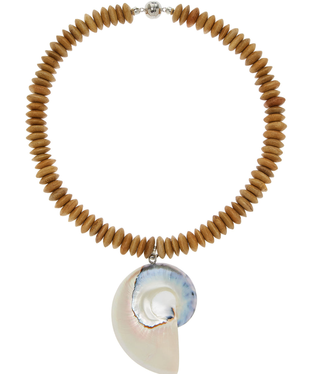 EXCLUSIVE BEADED SHELL NECKLACE
