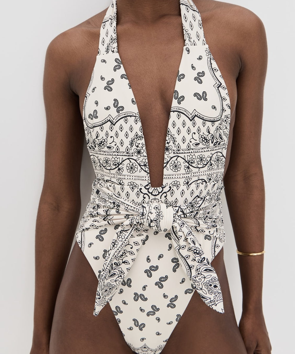 IVY BANDANA TROPEZ TIE UP ONE PIECE