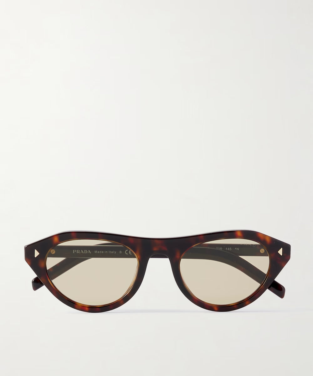 D-FRAME TOROISESHELL ACETATE SUNGLASSES