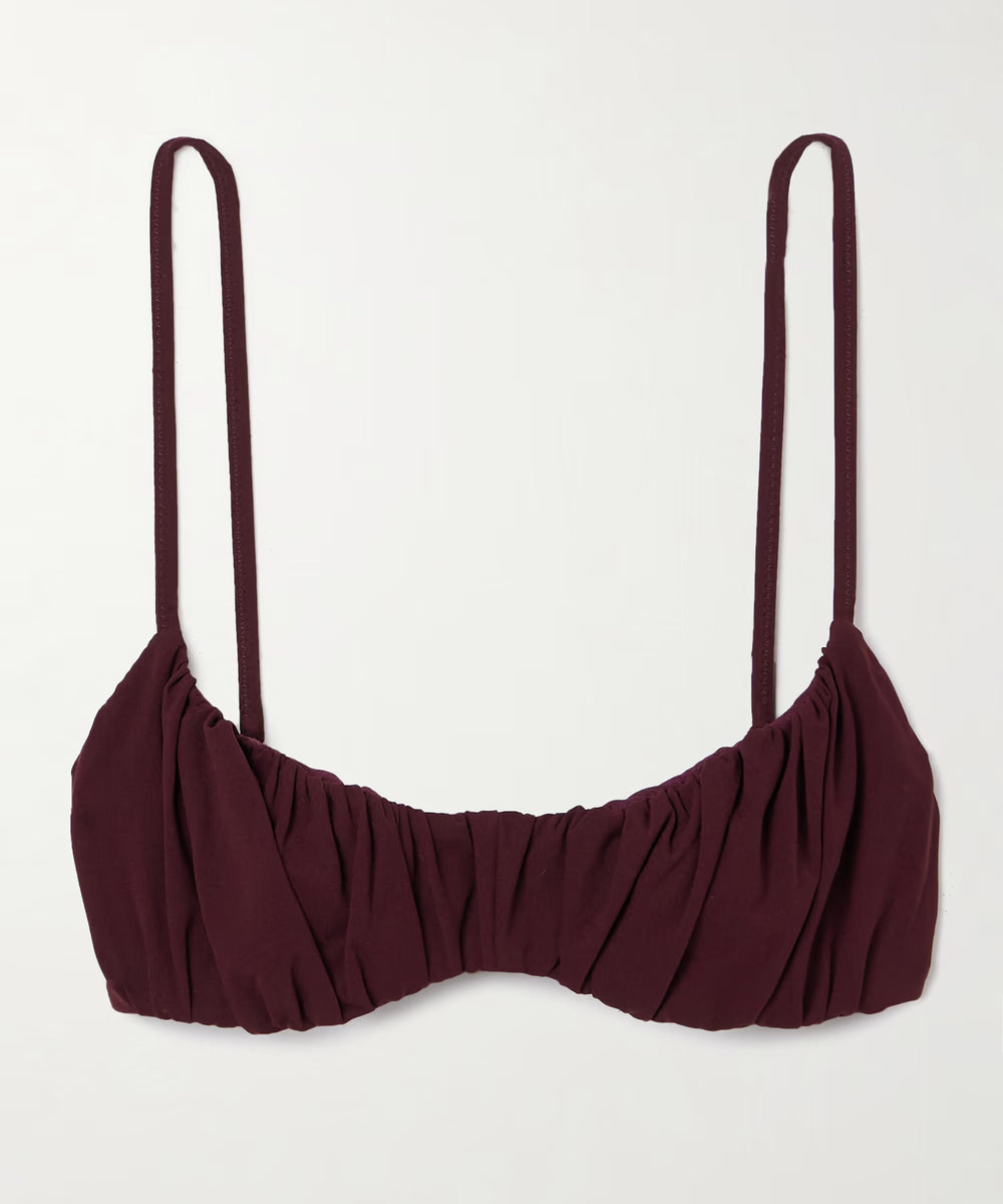 NAOMI GATHERED UNDERWIRED BIKINI TOP